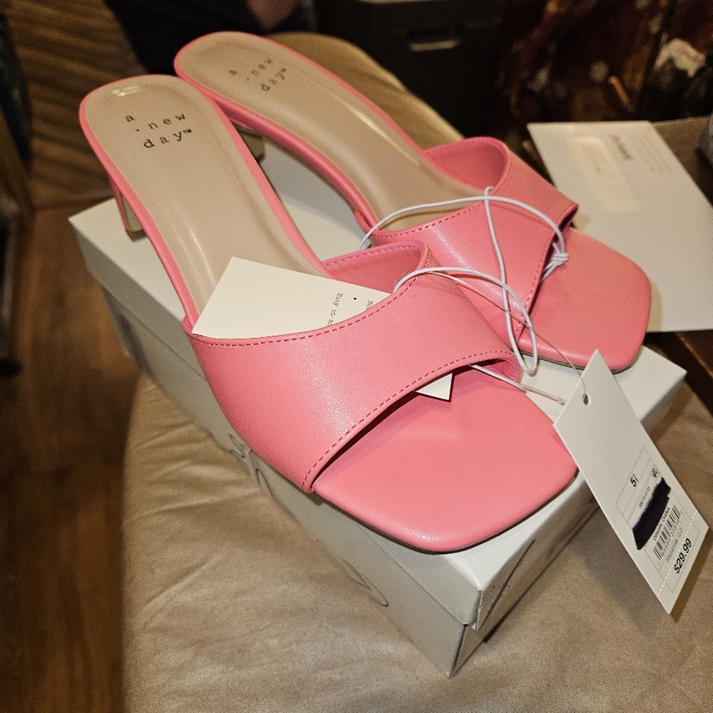 A New Day Women's Lindie Mule Heels size 5.5